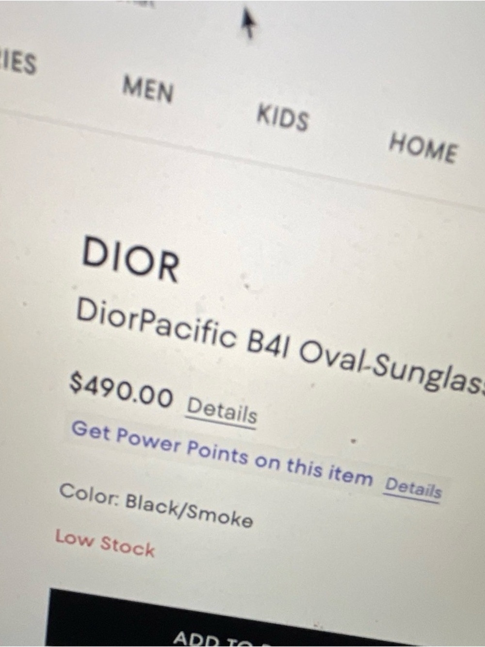 Dior Black Cat-Eye Sunglasses with Gold Trim - Picture 6 of 8